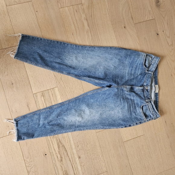 Everlane the Curvy Cheeky Regular high-rise jeans Raw Hem Plus Size 34 - Picture 3 of 8